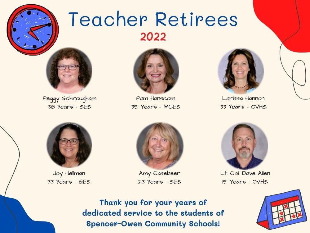 2022 Teacher Retirees