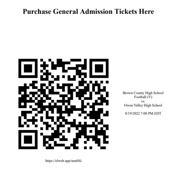 OV vs. Brown County HS - TICKET LINK