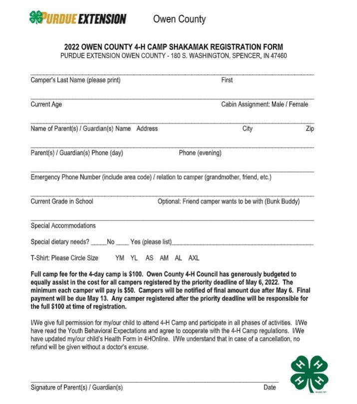 4-H Summer Activities Available for K-6