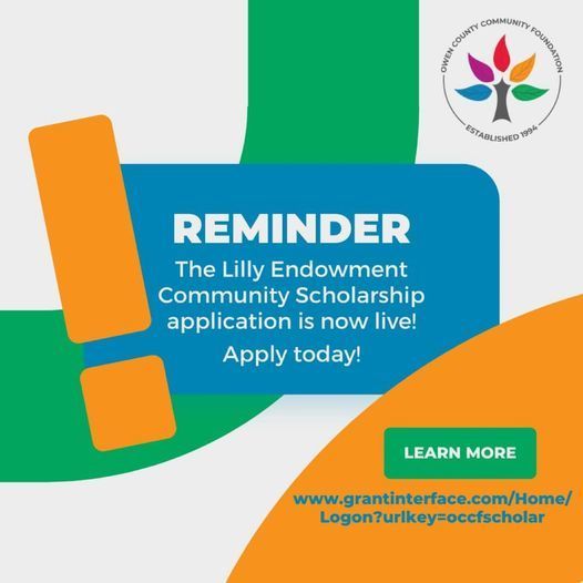 FYI - Lilly Endowment Community Scholarship