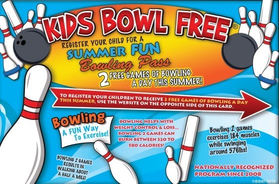 Kids Bowl Free this Summer!