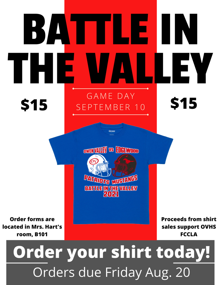 Battle in the Valley T-Shirts Available