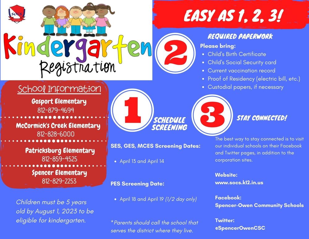 Kindergarten Registration is OPEN!