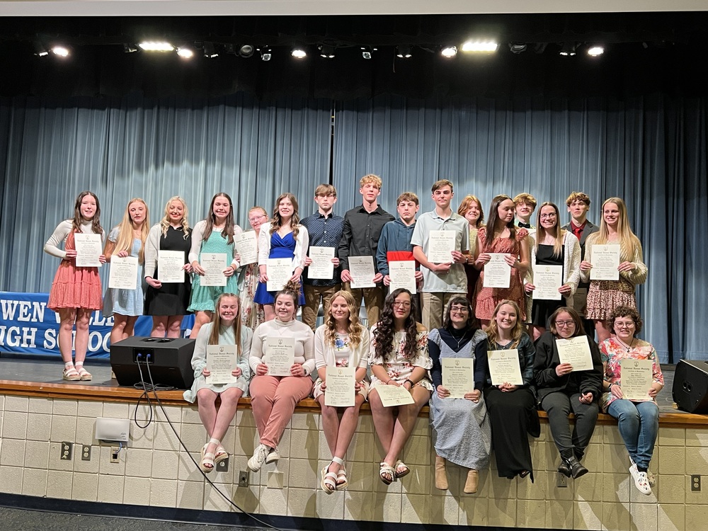 Newest Inductees to National Honor Society