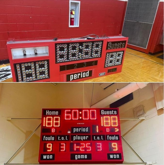 OVMS Receives New Scoreboard
