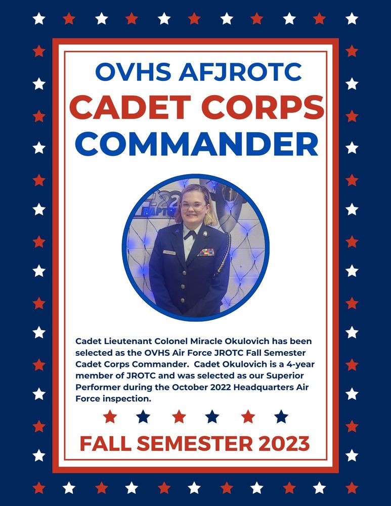 Cadet Okulovich Named Cadet Corps Commander