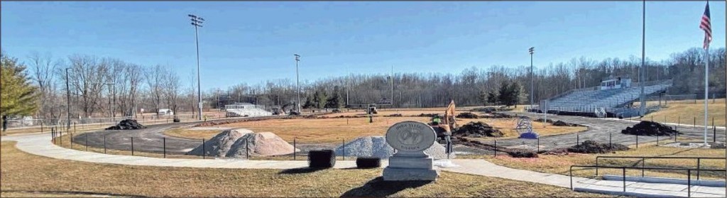 Work continues on the Patriot Track & Field to Prepare for New Turf