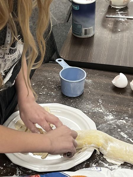 PES Students Learn How to Make Noodles